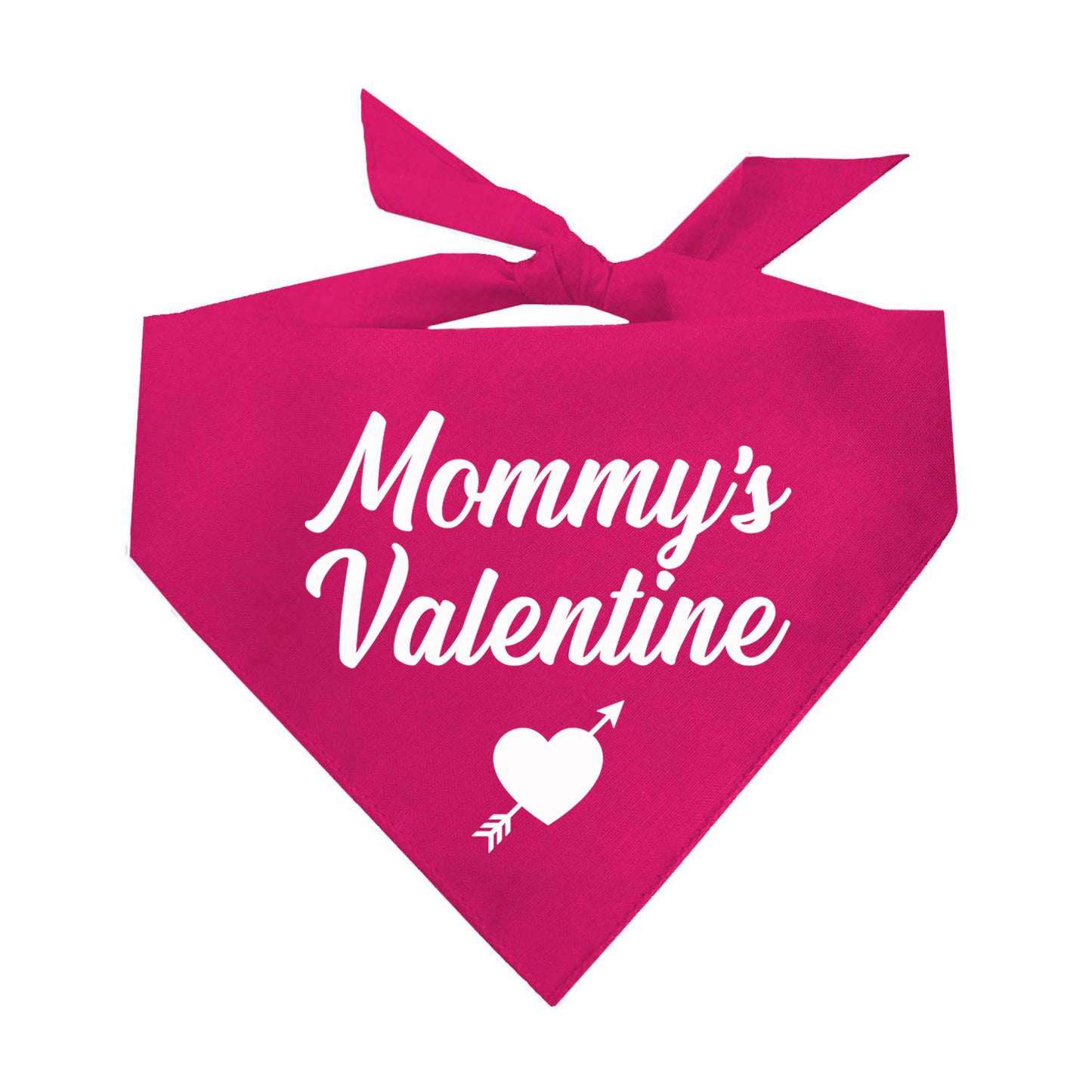 Mommy's Valentine Triangle Dog Bandana