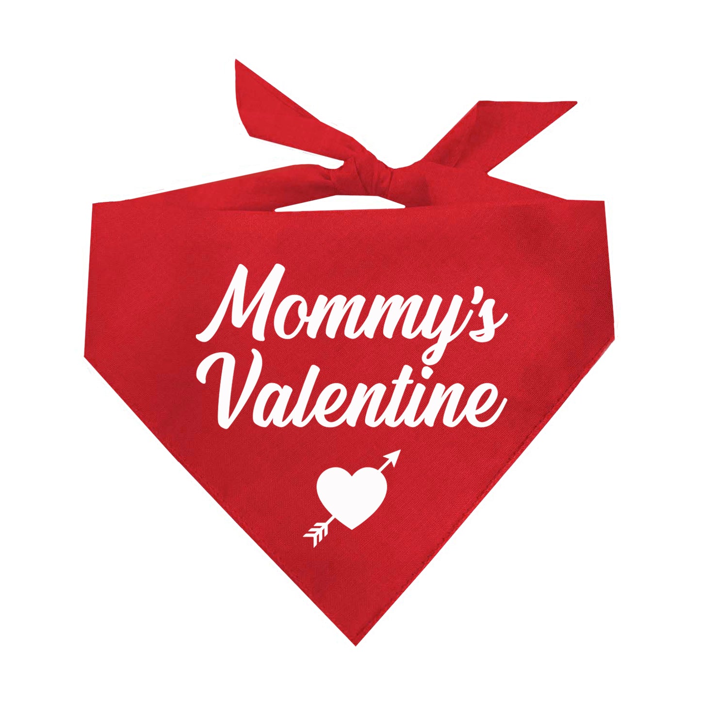 Mommy's Valentine Triangle Dog Bandana