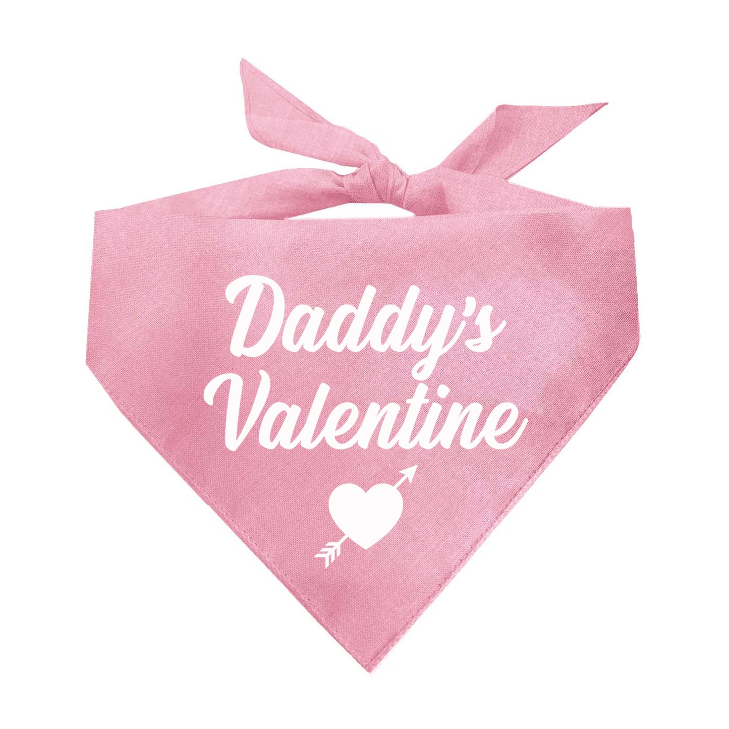 Daddy's Valentine Valentine's Day Triangle Dog Bandana