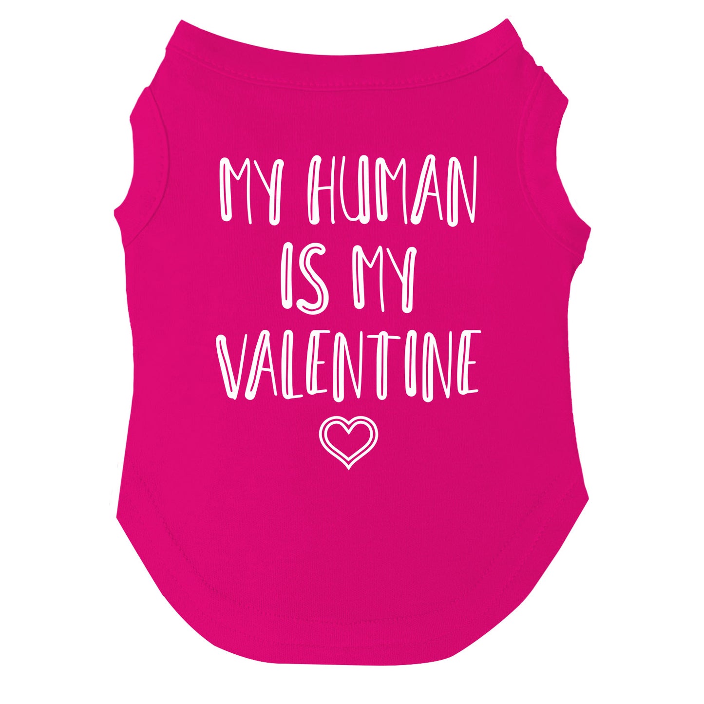 My Human Is My Valentine Valentine's Day Dog Tee