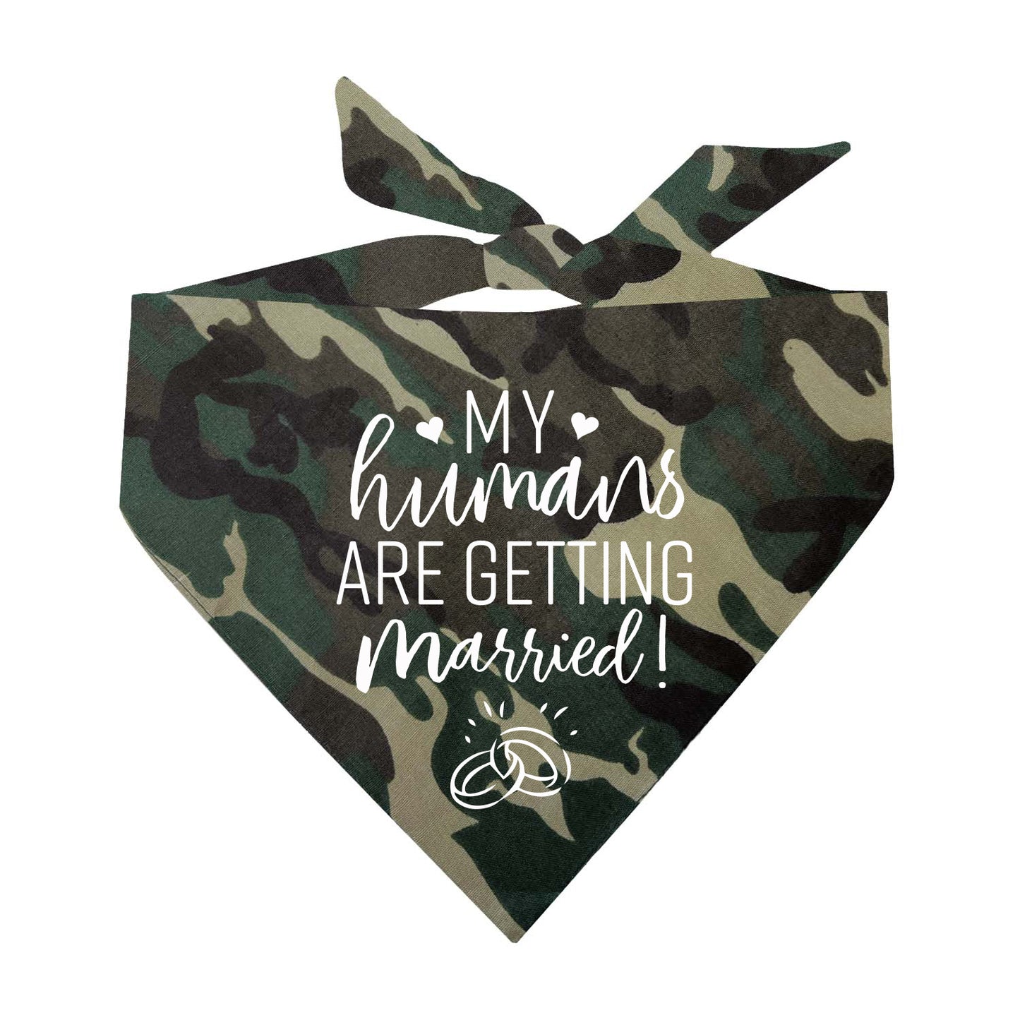 My Humans Are Getting Married Triangle Dog Bandana