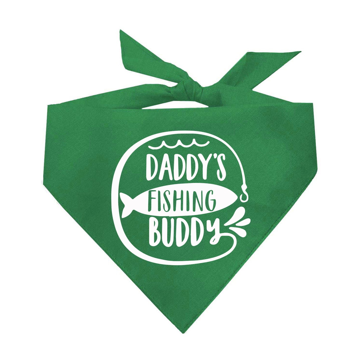 Daddy's Fishing Buddy Triangle Dog Bandana