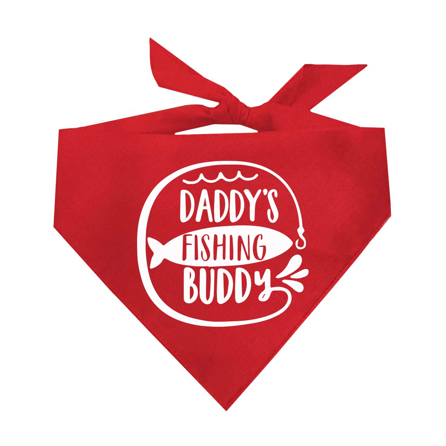 Daddy's Fishing Buddy Triangle Dog Bandana