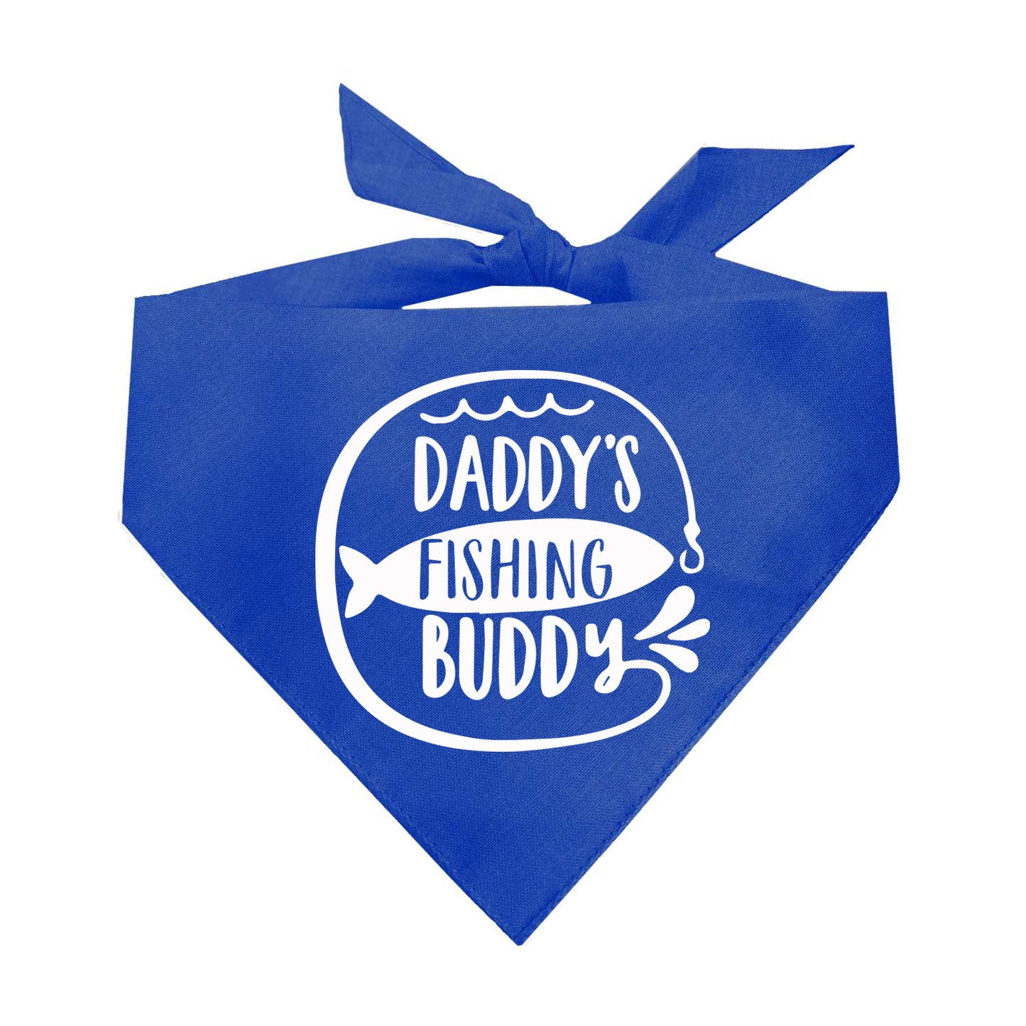 Daddy's Fishing Buddy Triangle Dog Bandana