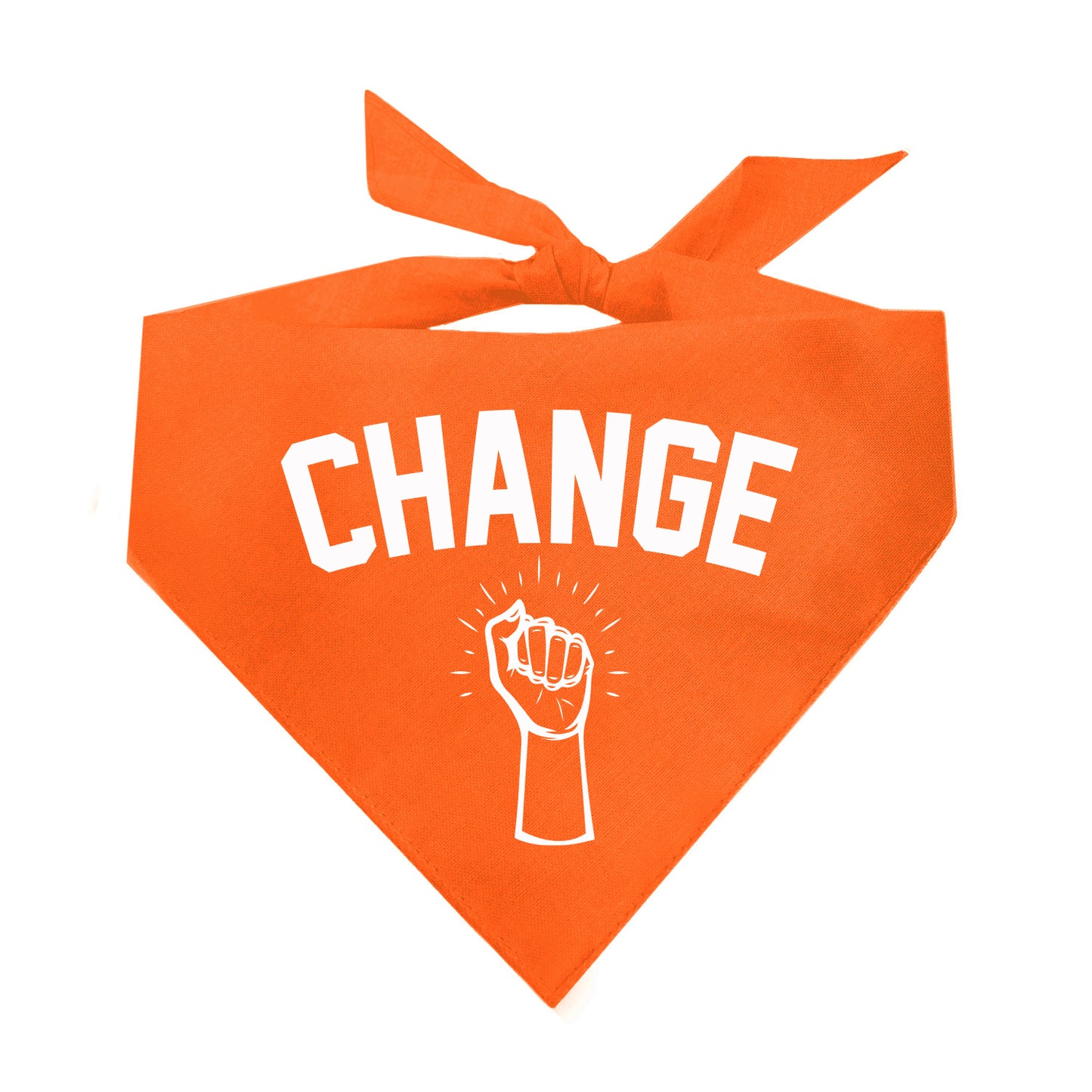 Change With Fist Triangle Dog Bandana