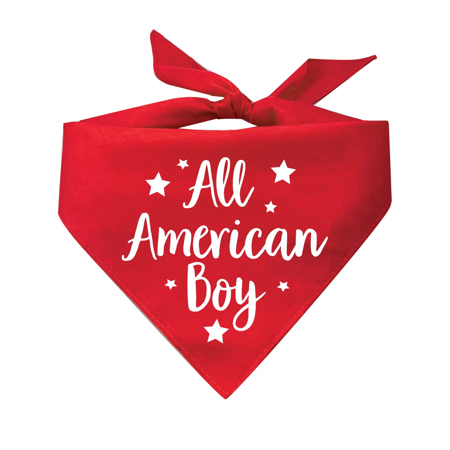 All American Boy Triangle Dog Bandana