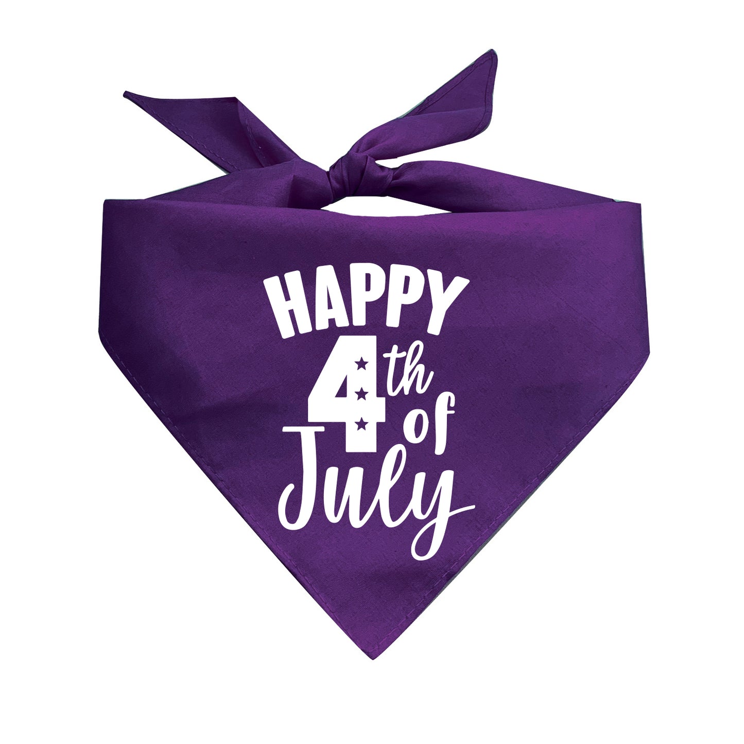 Happy 4th Of July Triangle Dog Bandana