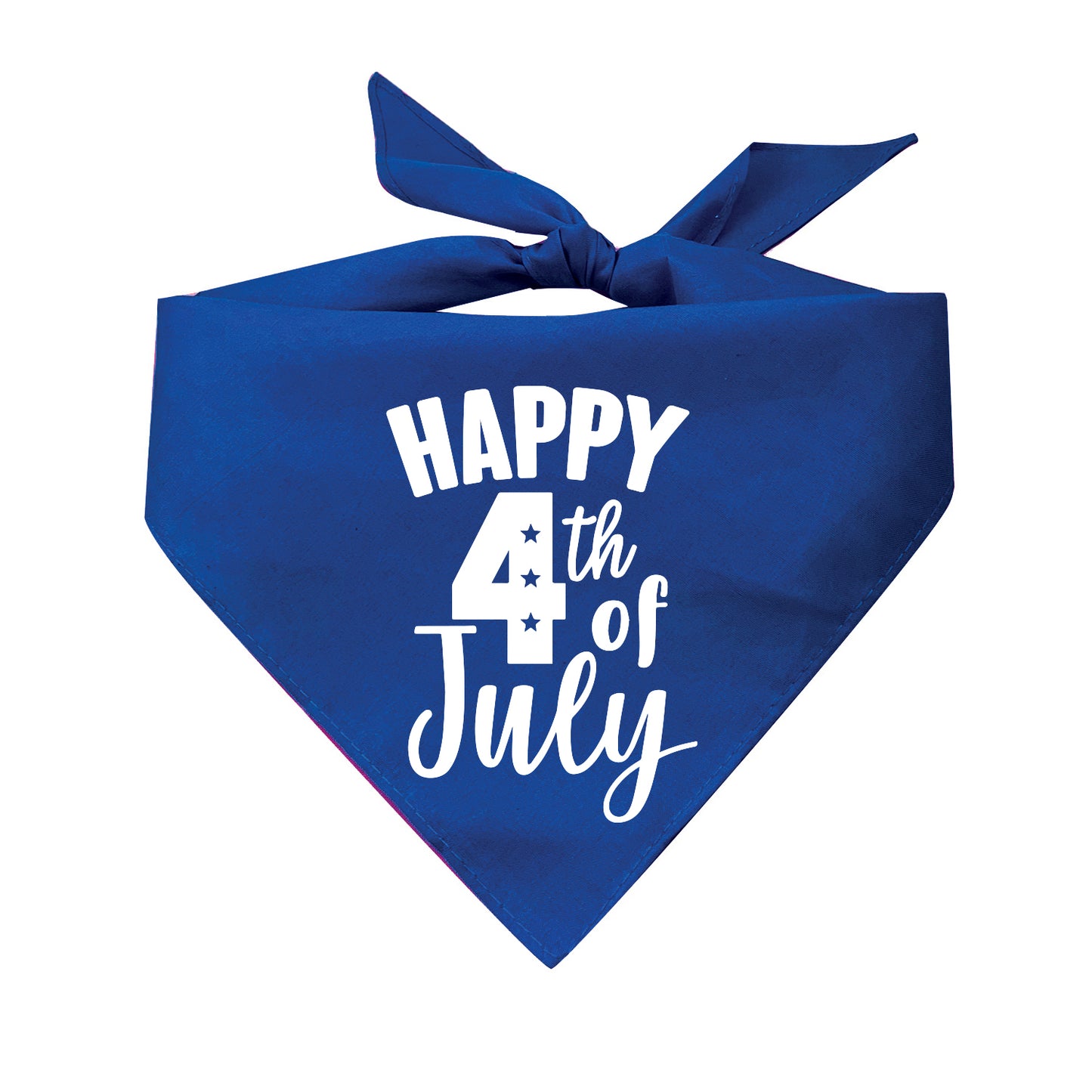 Happy 4th Of July Triangle Dog Bandana