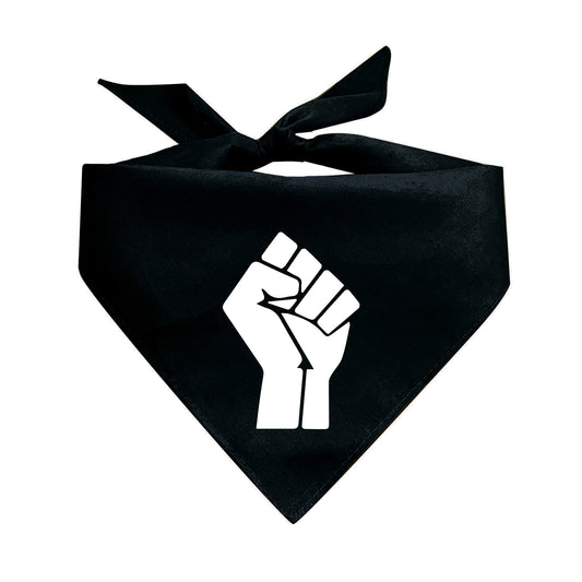 Fist Only BLM Triangle Dog Bandana