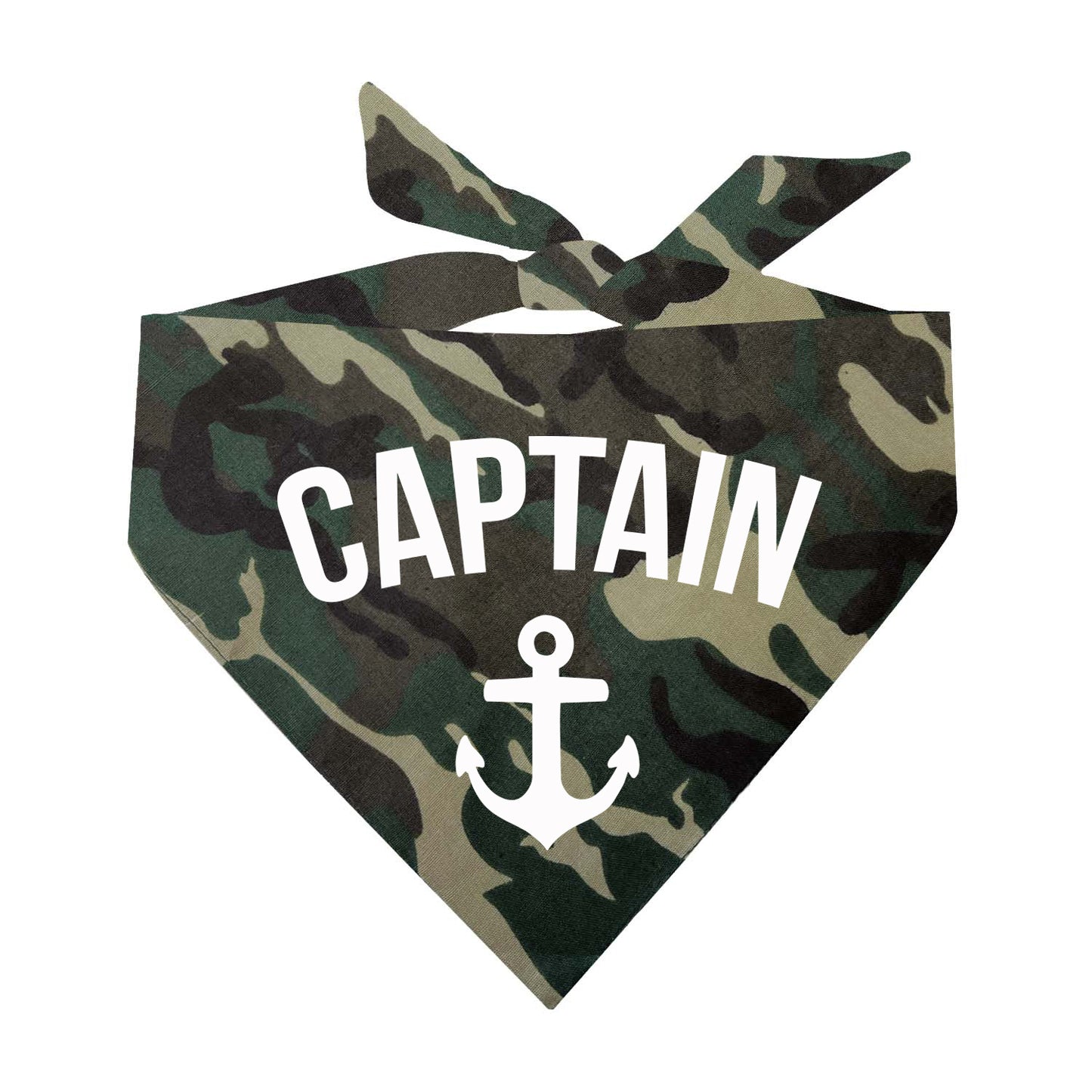 Captain With Anchor Triangle Dog Bandana