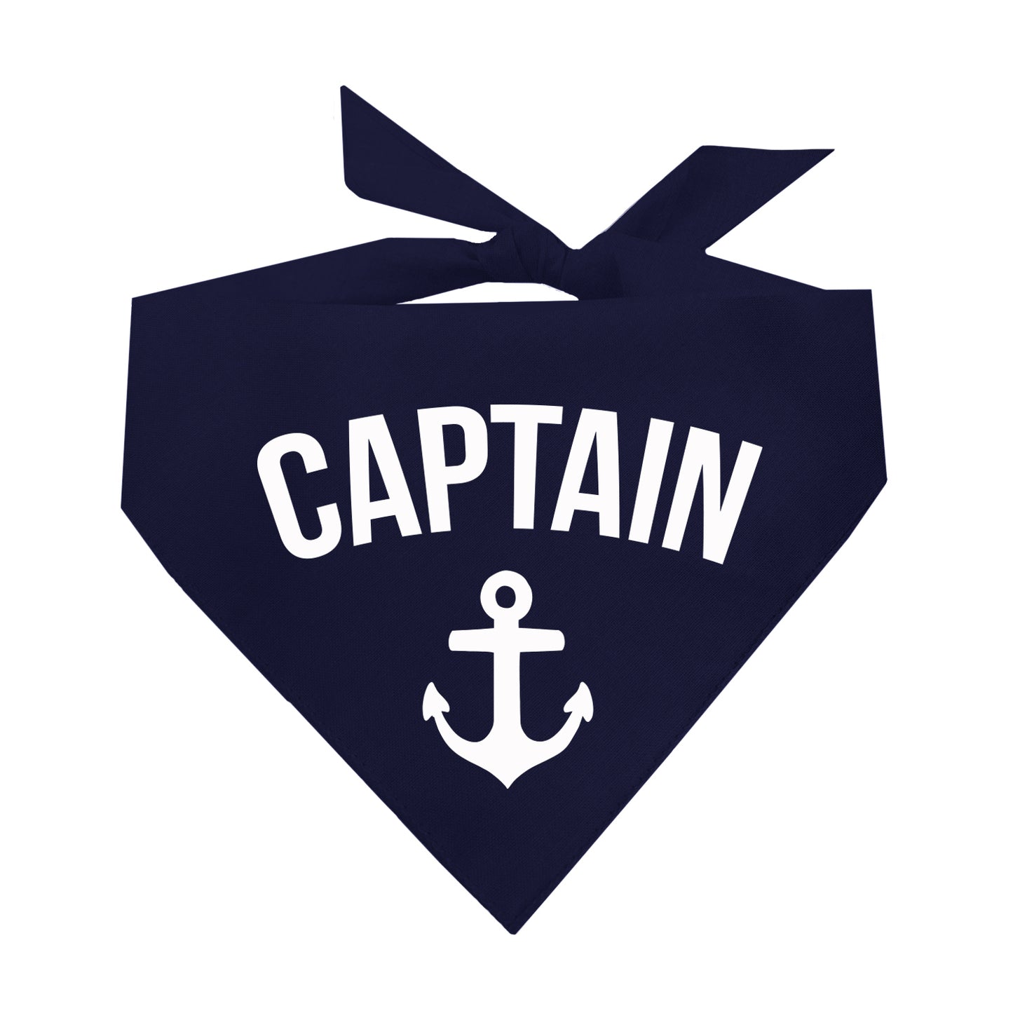 Captain With Anchor Triangle Dog Bandana