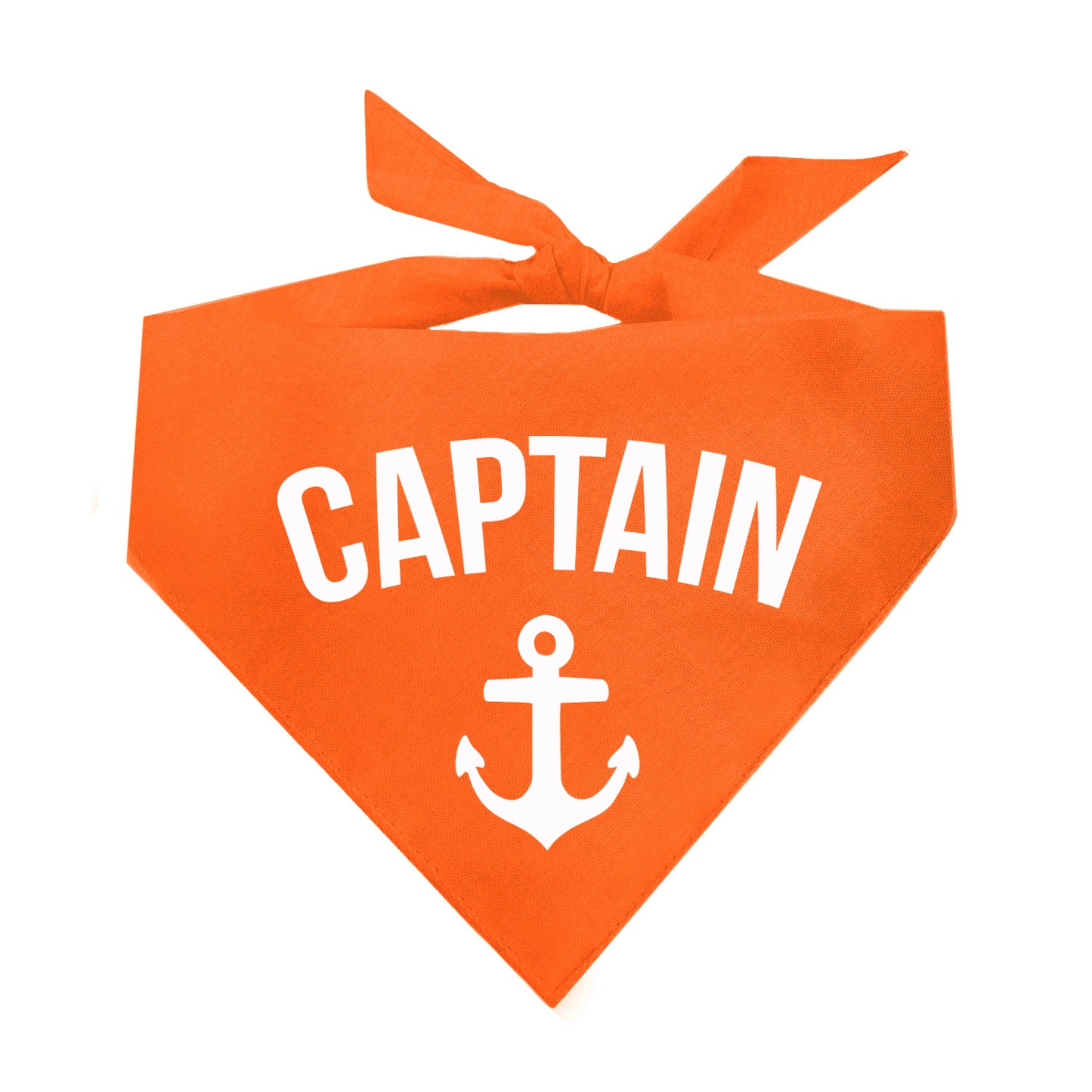 Captain With Anchor Triangle Dog Bandana