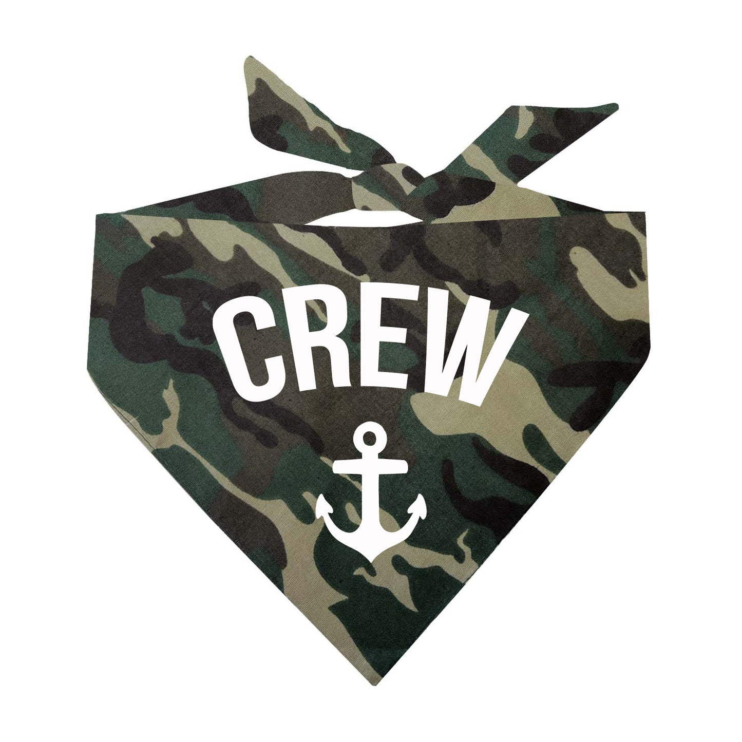 Crew With Anchor Triangle Dog Bandana