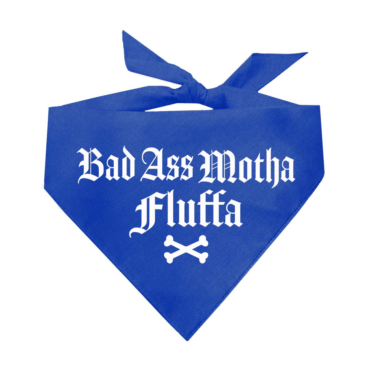 Badass Motha Fluffa Triangle Dog Bandana
