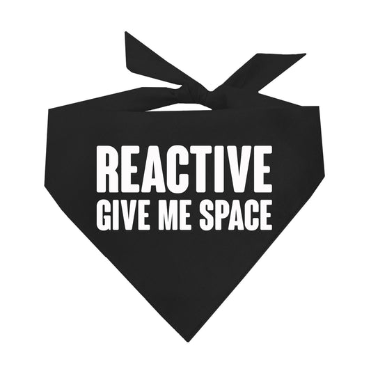 Reactive Give Me Space Triangle Dog Bandana