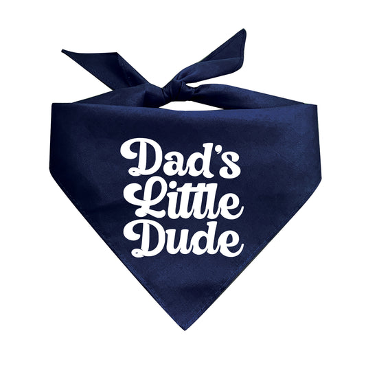 Dad's Little Dude Triangle Dog Bandana