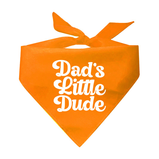 Dad's Little Dude Triangle Dog Bandana