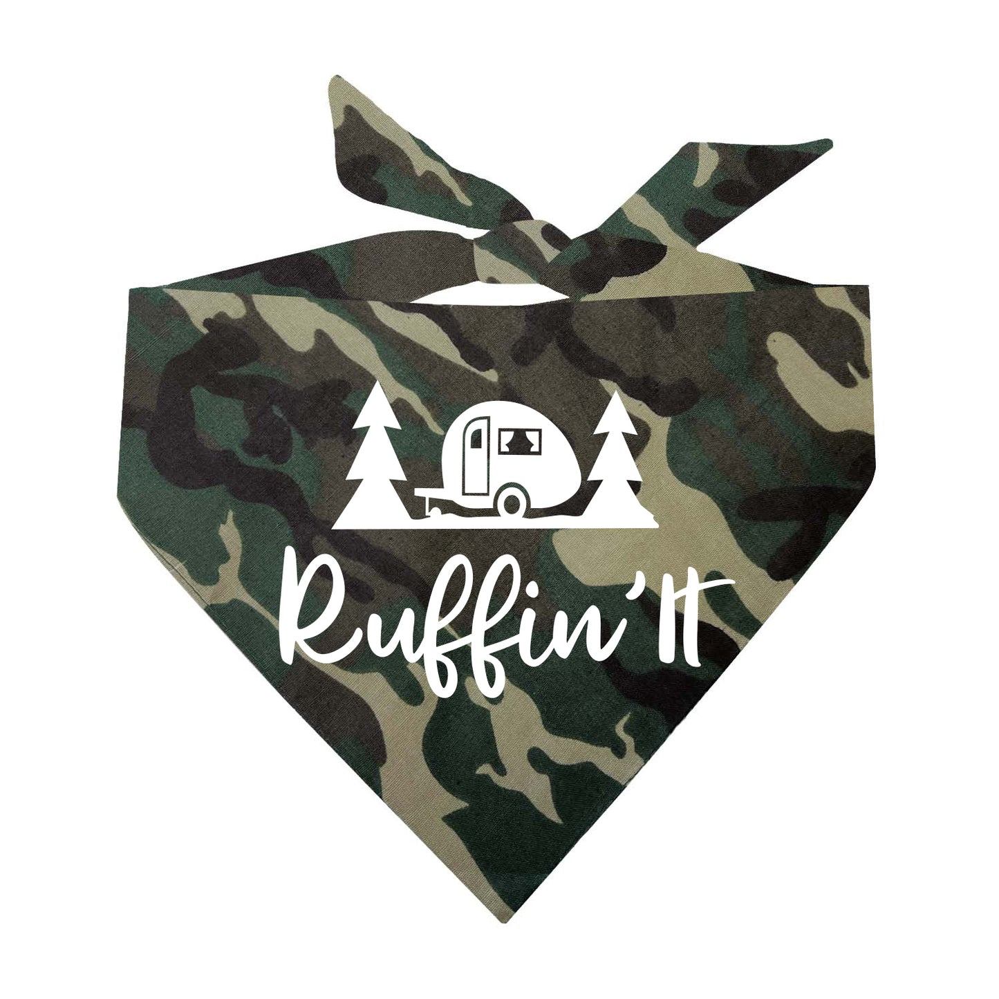 Ruffin' It Camper Camping Buddy Triangle Dog Bandana