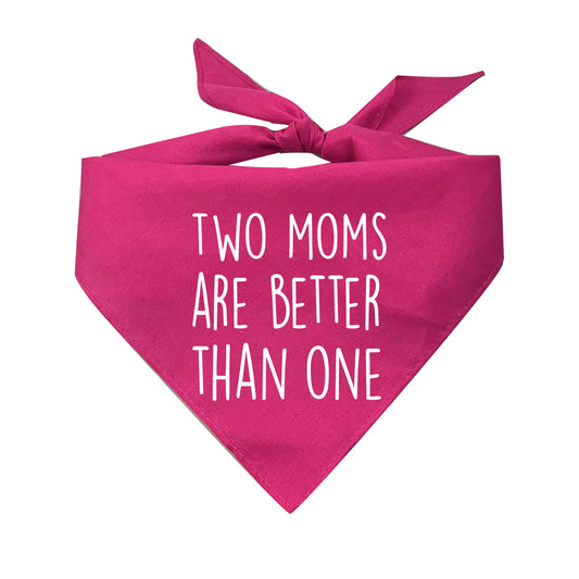 Two Moms Are Better Than One Pride Triangle Dog Bandana