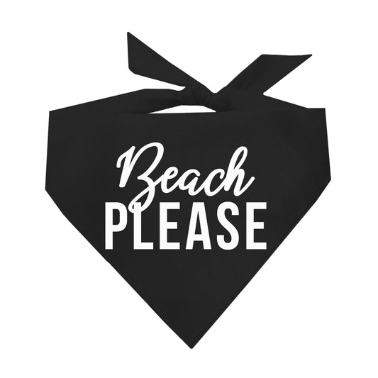 Beach Please Triangle Dog Bandana