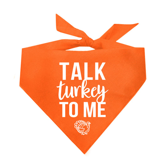 Talk Turkey To Me Triangle Dog Bandana