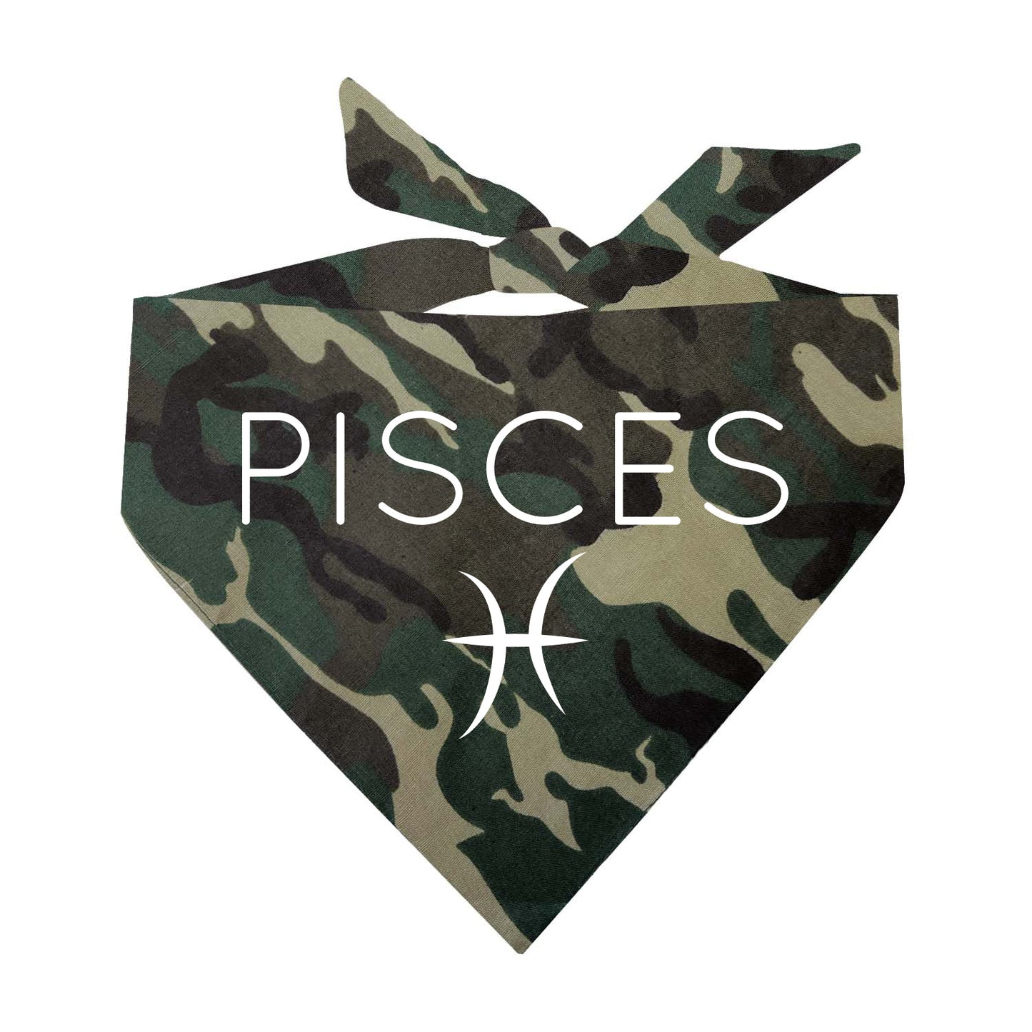 Pisces Zodiac Triangle Dog Bandana