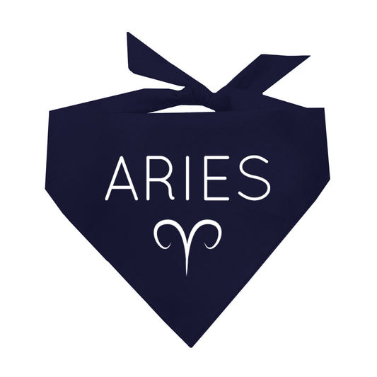 Aries Zodiac Triangle Dog Bandana