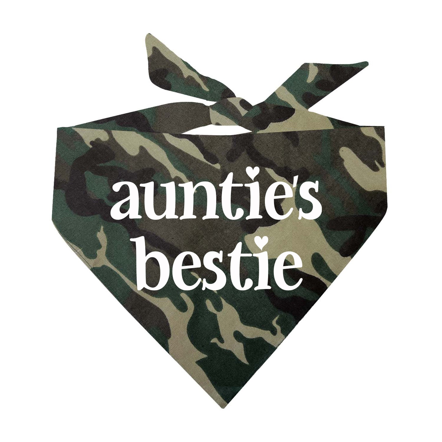 Auntie's Bestie Triangle Dog Bandana