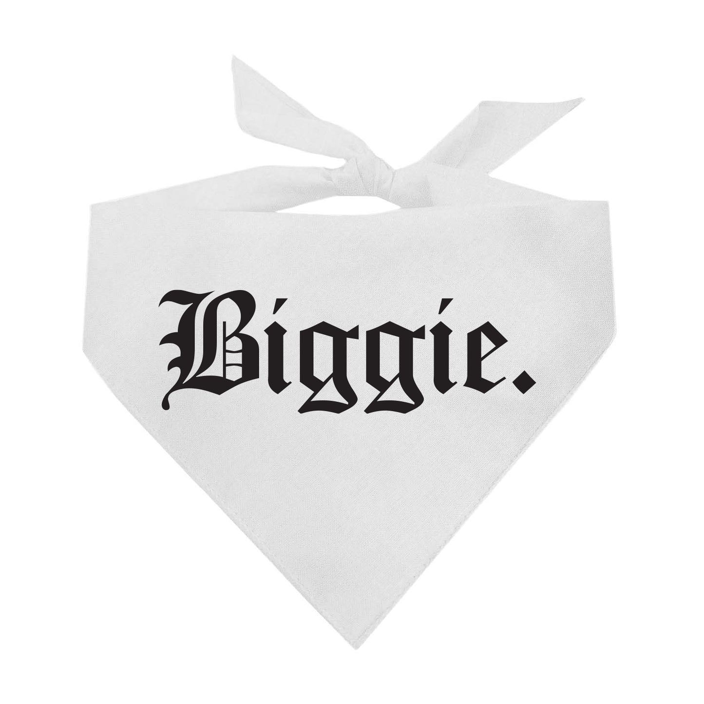 Biggie  & Smalls Triangle Dog Bandana (Part Matching Set)