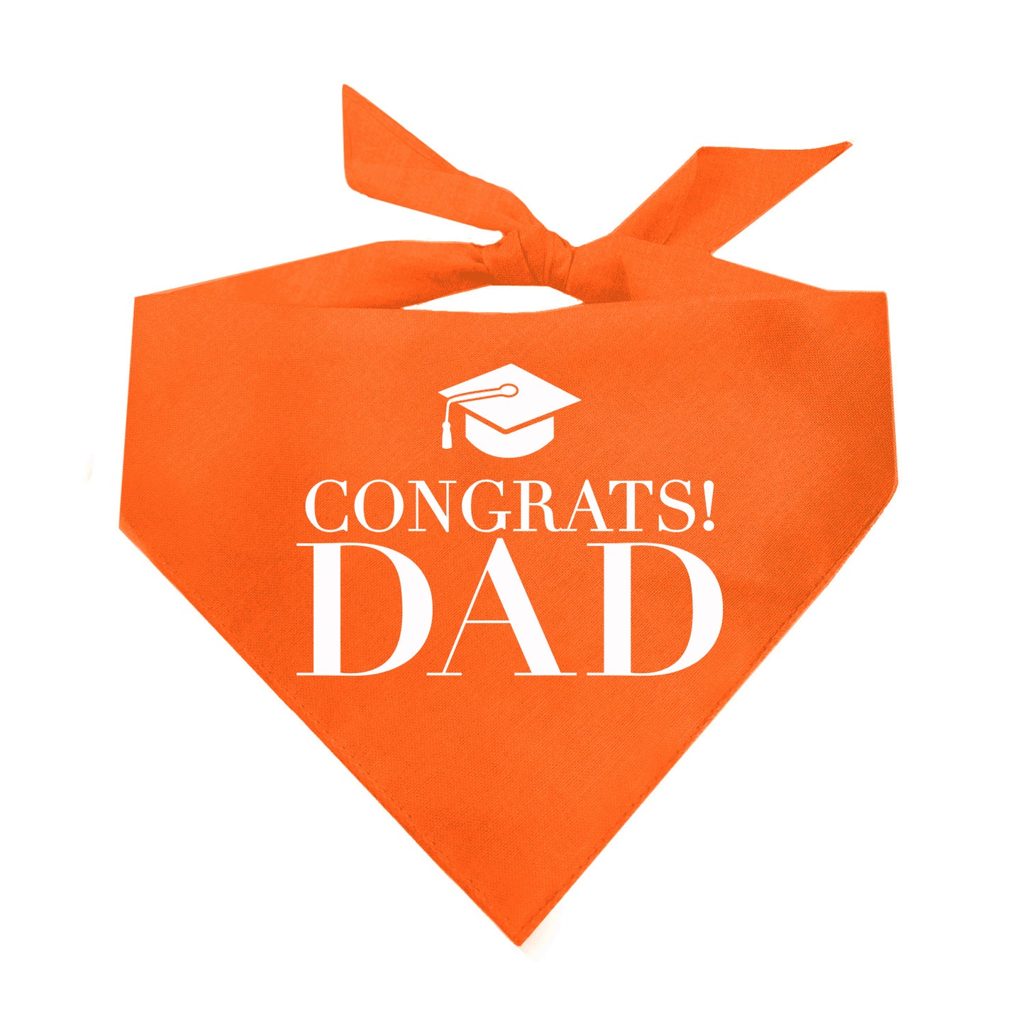 Congrats Dad Graduation Triangle Dog Bandana