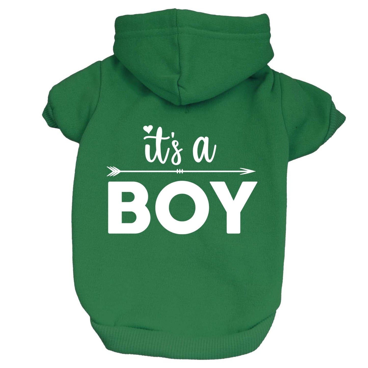 It's A Boy Arrow Dog Hoodie