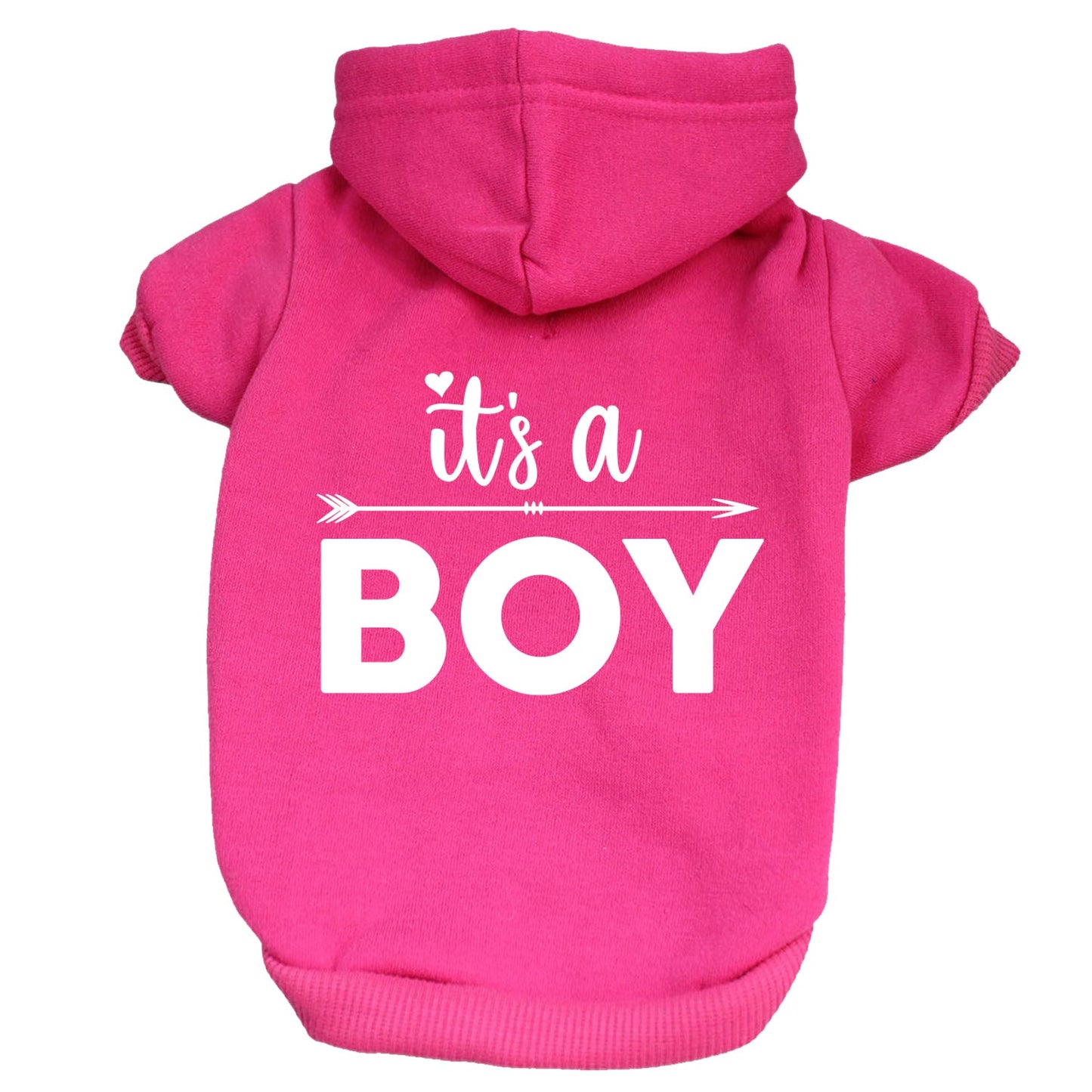 It's A Boy Arrow Dog Hoodie