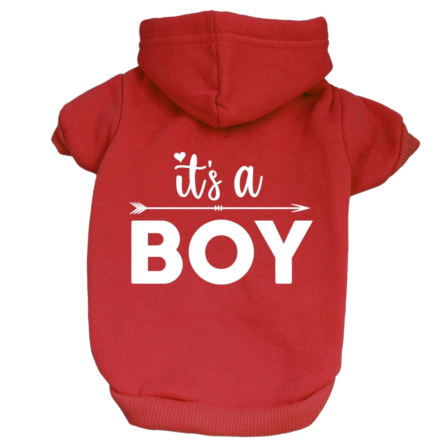 It's A Boy Arrow Dog Hoodie