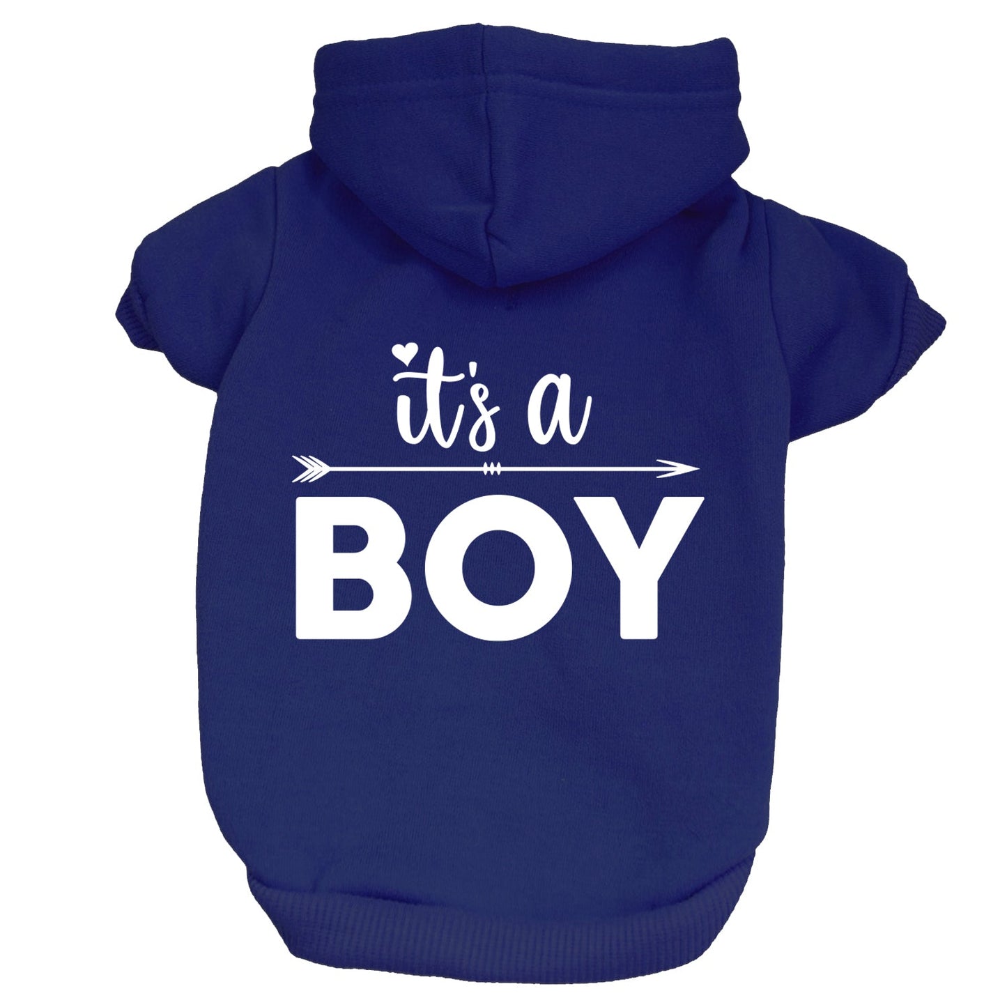 It's A Boy Arrow Dog Hoodie