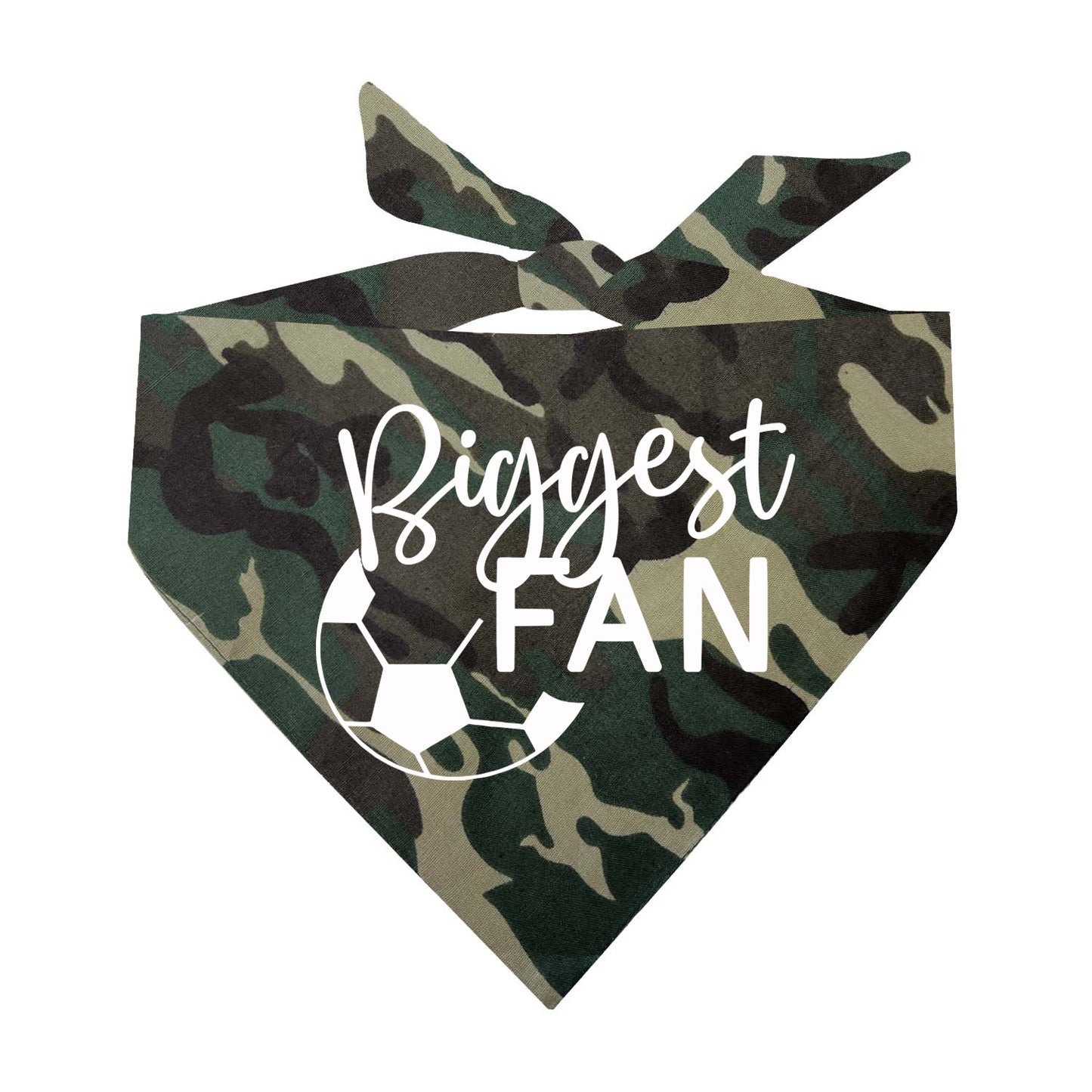 Biggest Fan (Soccer) Triangle Dog Bandana