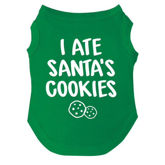 I Ate Santa's Cookies Dog Tee