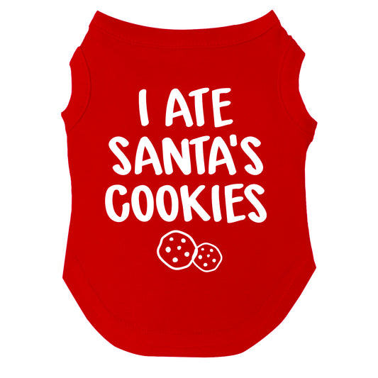 I Ate Santa's Cookies Dog Tee