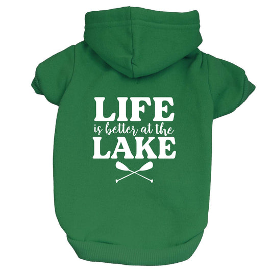 Life Is Better At The Lake Dog Hoodie