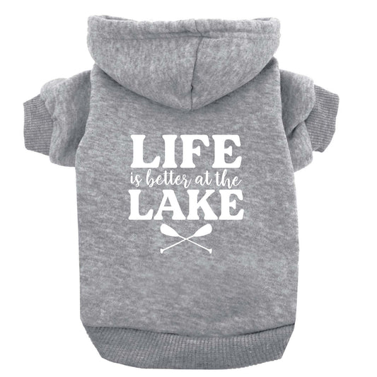 Life Is Better At The Lake Dog Hoodie