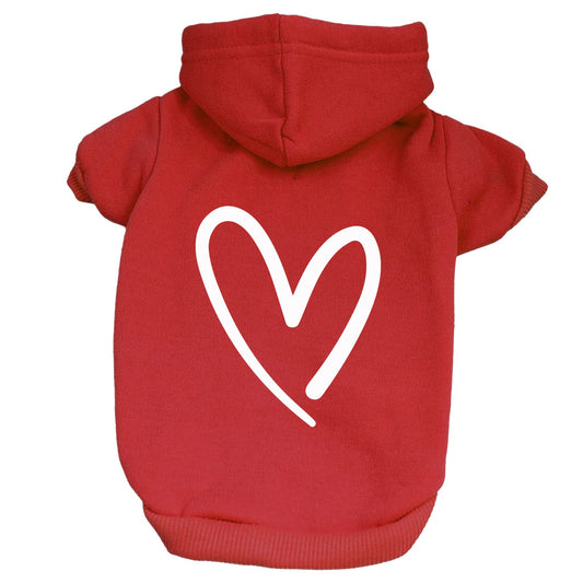 Heart Valentine's Day Dog Hoodie