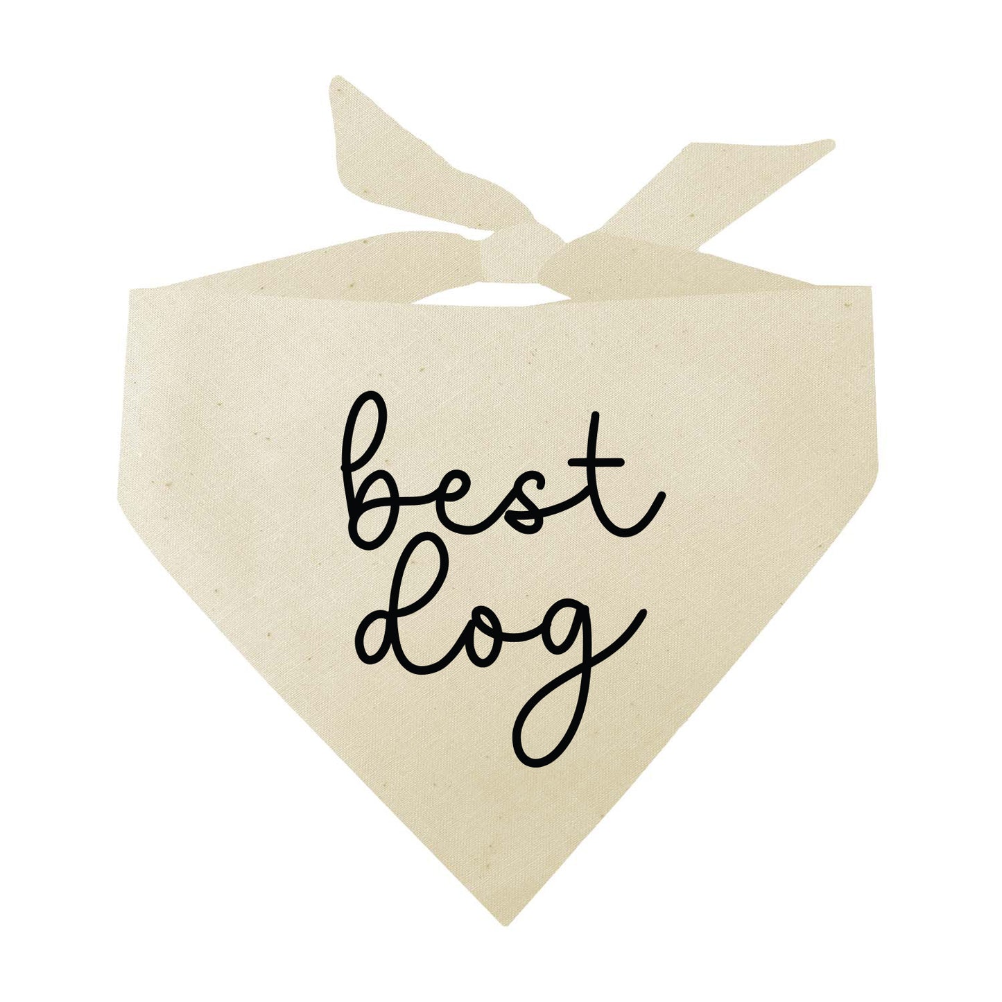 Best Dog (Black) Wedding Triangle Dog Bandana