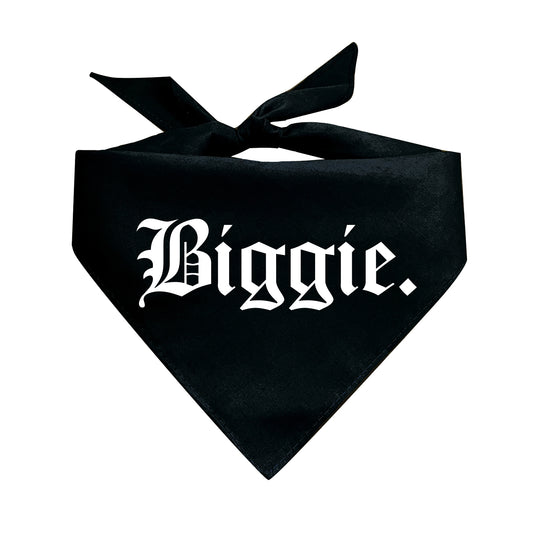 Biggie  & Smalls Triangle Dog Bandana (Part Matching Set)