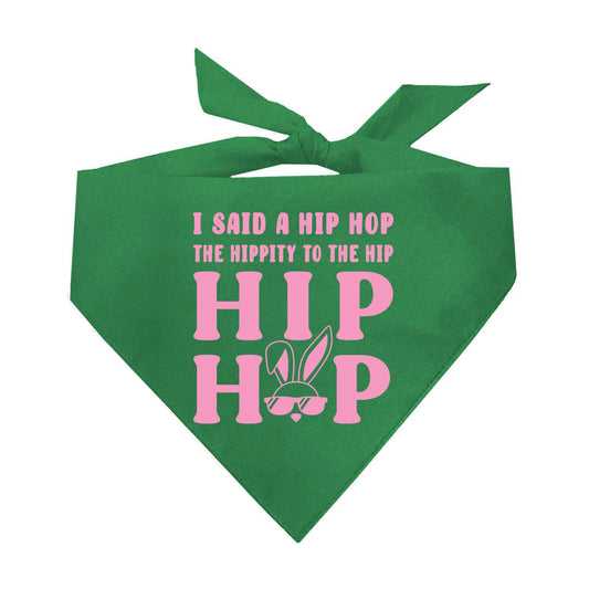 I Said A Hip Hop Funny Easter Triangle Dog Bandana