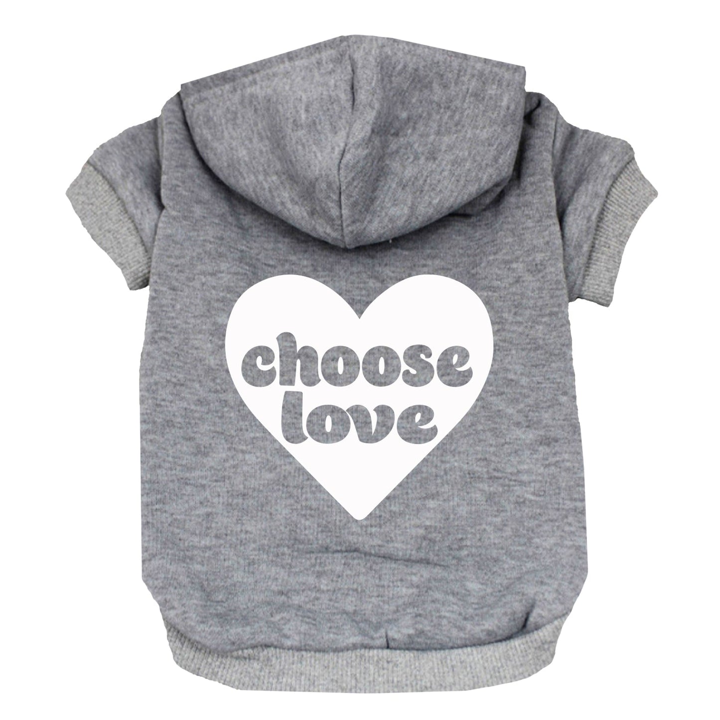 Choose Love Dog Hoodie