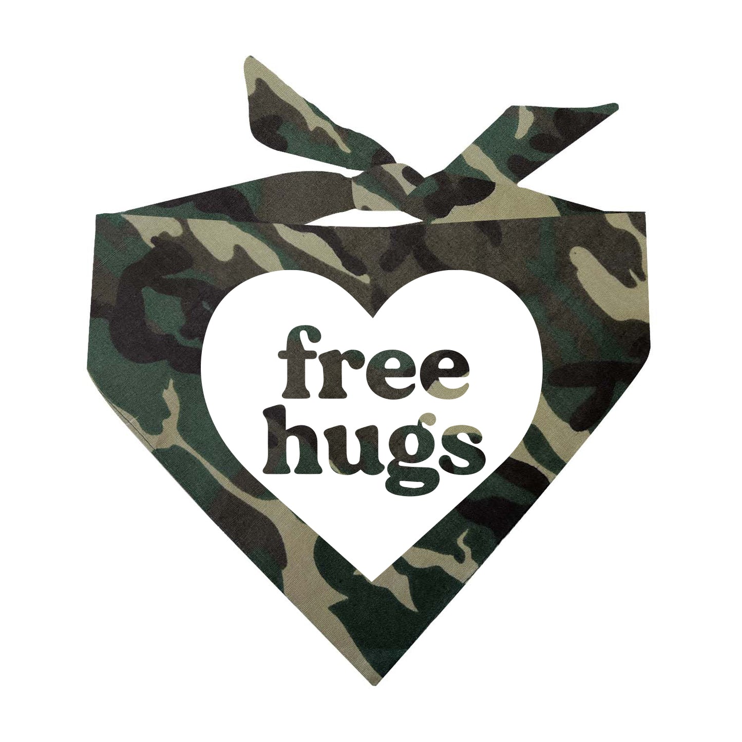 Free Hugs Triangle Dog Bandana