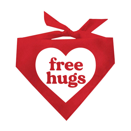 Free Hugs Triangle Dog Bandana