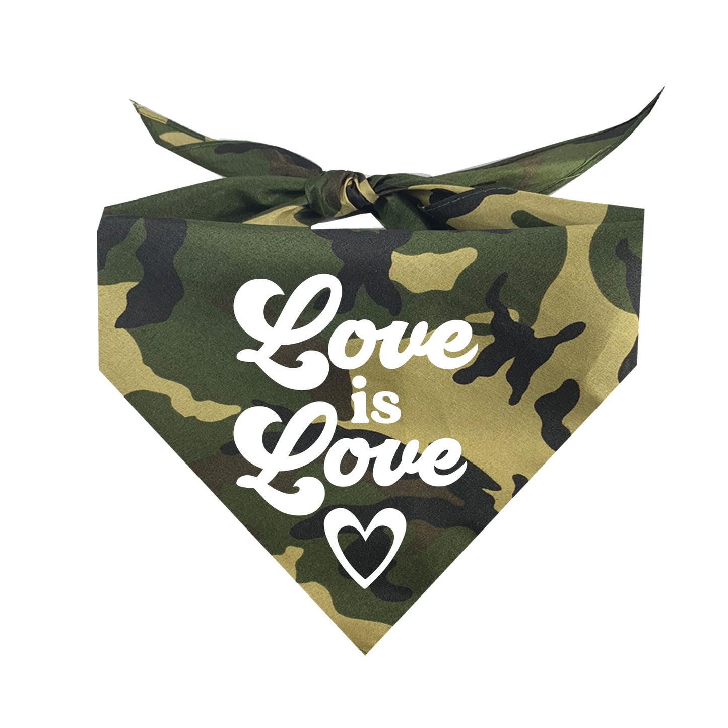 Love Is Love Triangle Dog Bandana (Assorted Colors)