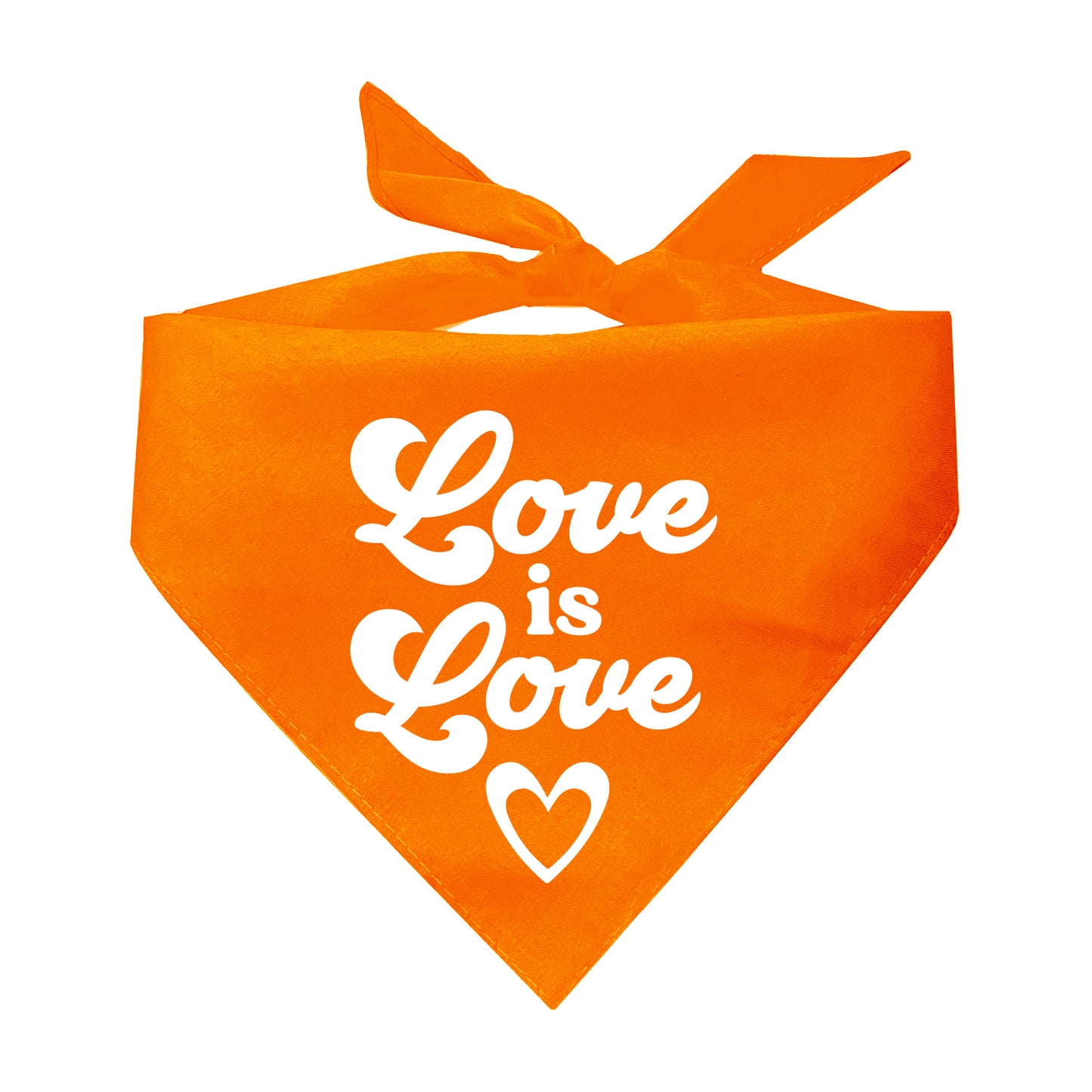 Love Is Love Triangle Dog Bandana (Assorted Colors)