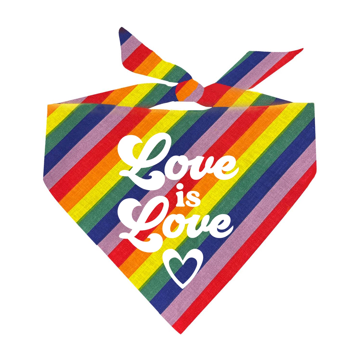 Love Is Love Triangle Dog Bandana (Assorted Colors)