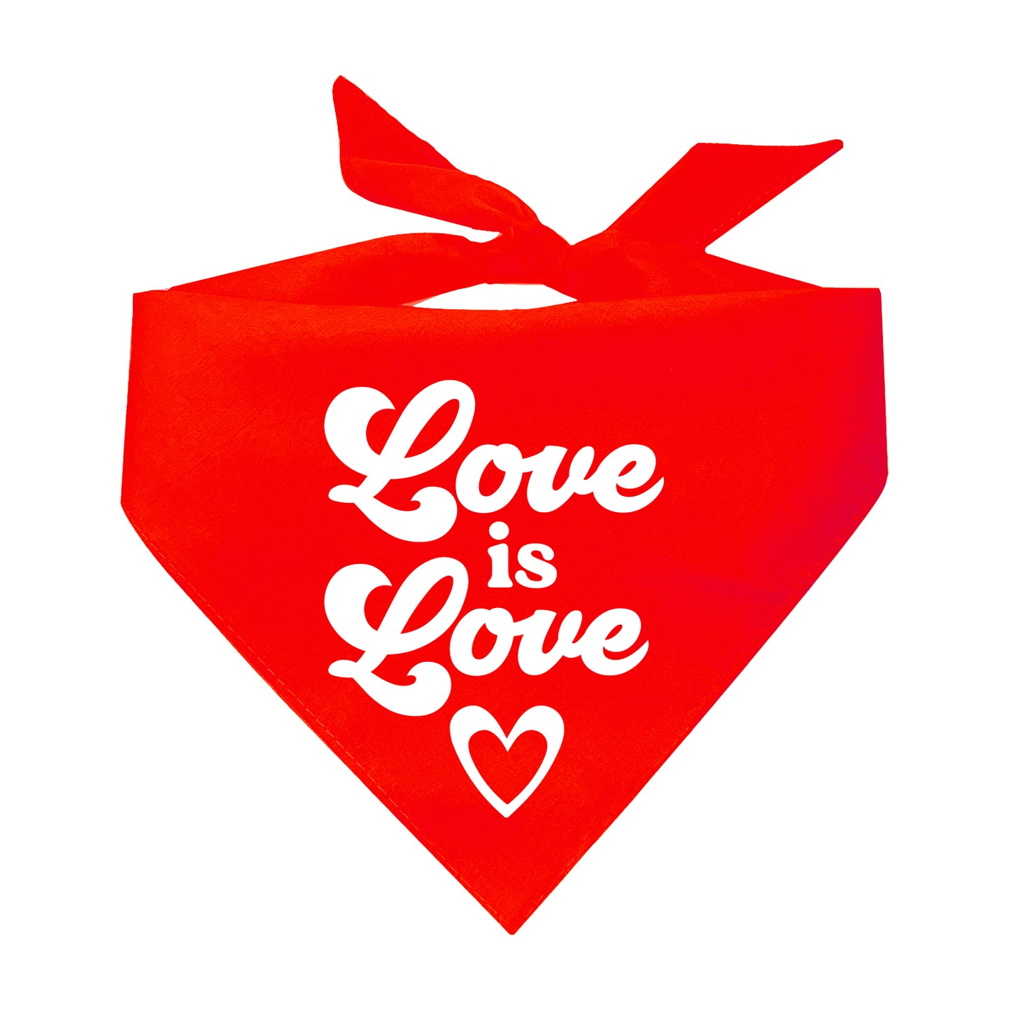 Love Is Love Triangle Dog Bandana (Assorted Colors)